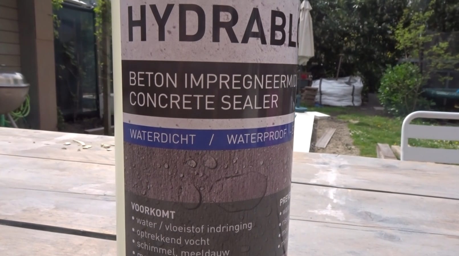 Beton impregneermiddel waterdicht tegels