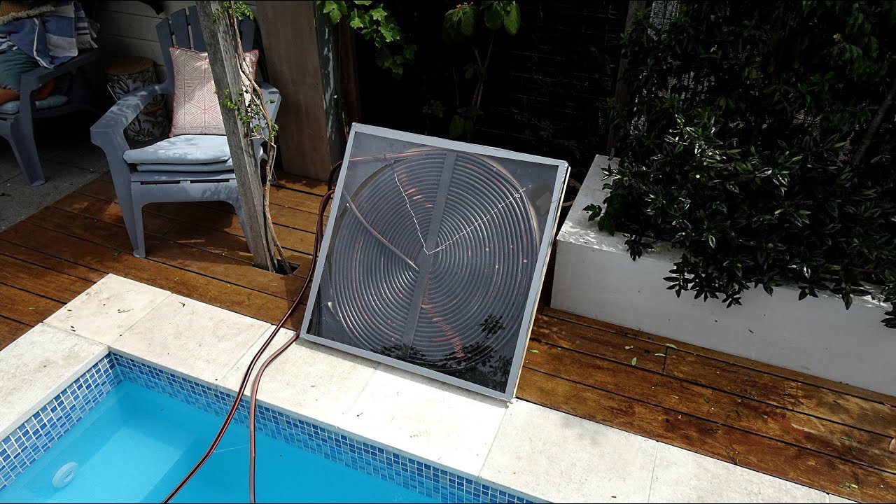 Zwembadverwarming solar heater bouwen